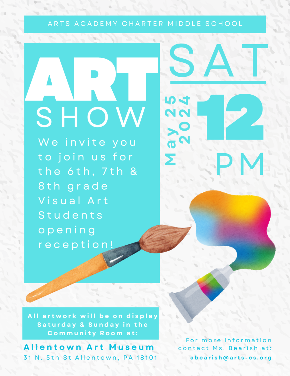 art show flyer with link to PDF