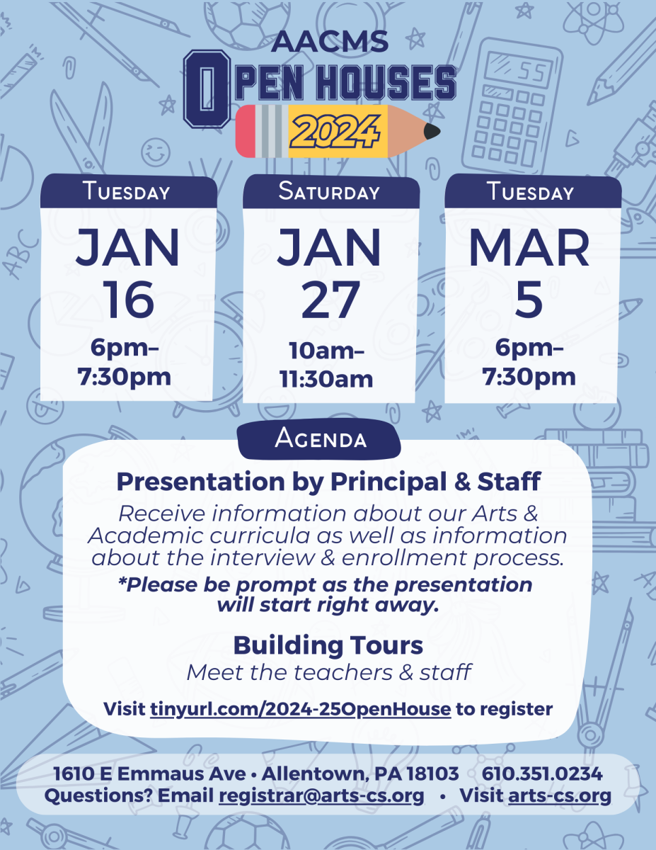 AACMS 2024 Open House Flyer with link to PDF