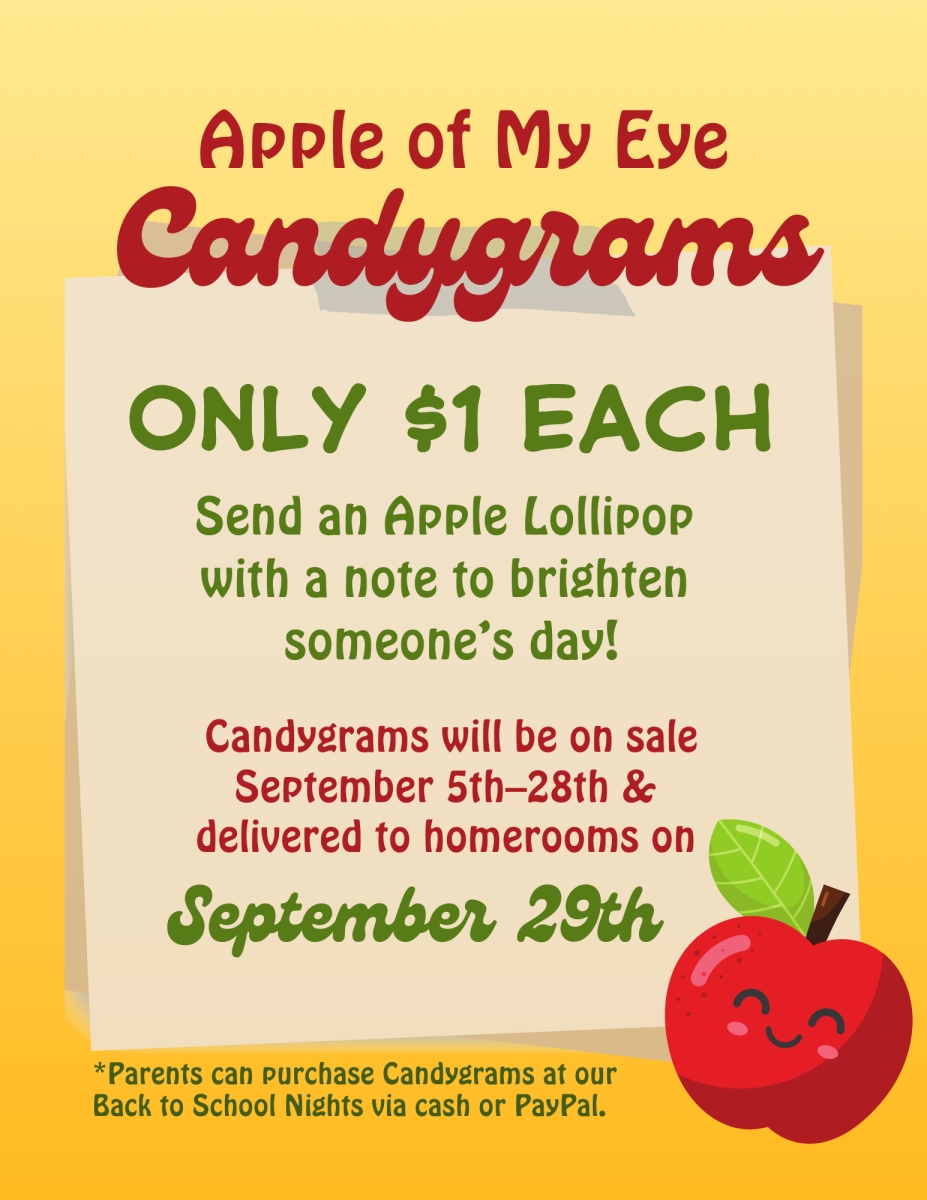 Apple of My Eye Candygrams only $1 each. Send an apple lollipop with a note to brighten someone's day.