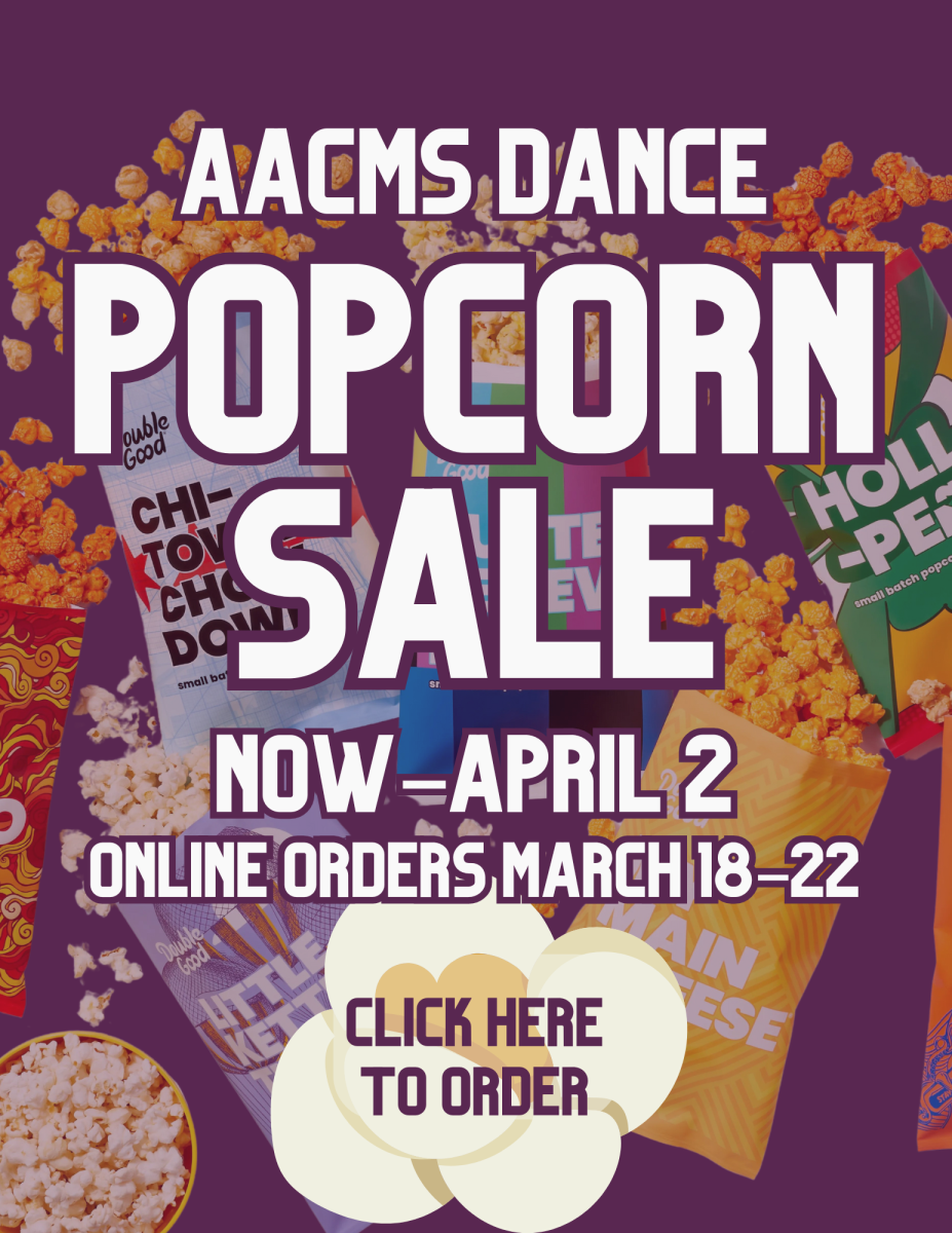Popcorn Sale flyer with link to PDF