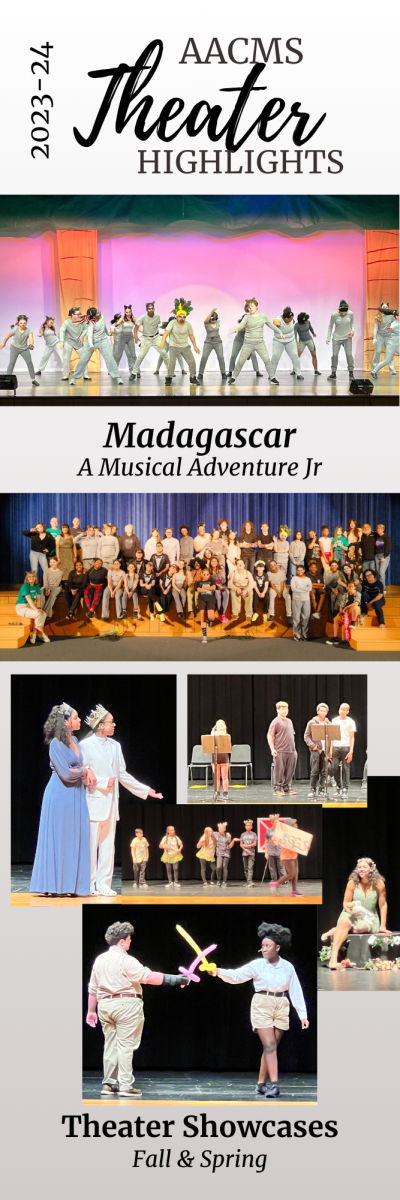 2023-24 AACMS Theater Highlights Graphic