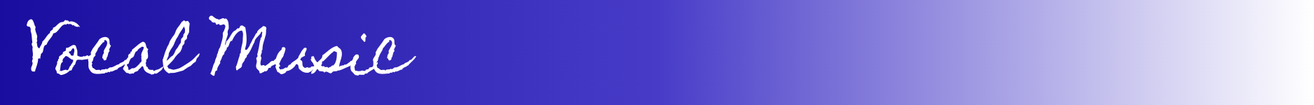 Vocal Music Header